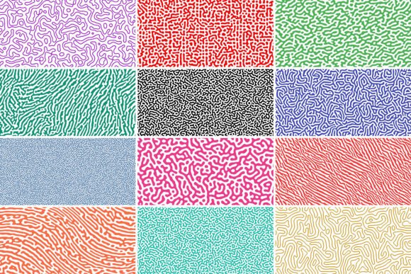 Abstract Seamless Turing Patterns: Transforming Organic Design for Modern Applications