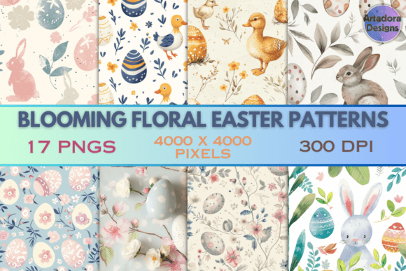 Blooming Floral Easter Patterns