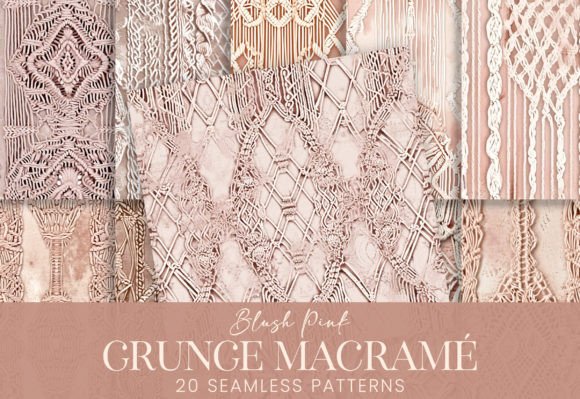 Blush Grunge Boho Macrame Weave Patterns: Elevate Your Crafting Projects