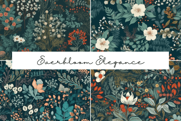 Everbloom Elegance Seamless Patterns