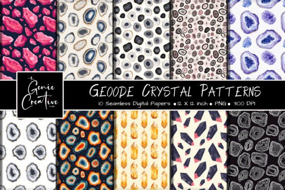 Geoode Crystal Seamless Patterns Set: A Comprehensive Evaluation for Digital Creators