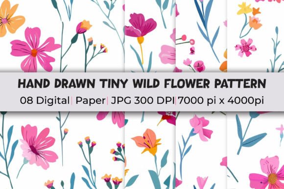 Hand Drawn Tiny Wild Flower Patterns: A Practical Guide for Crafters and Designers
