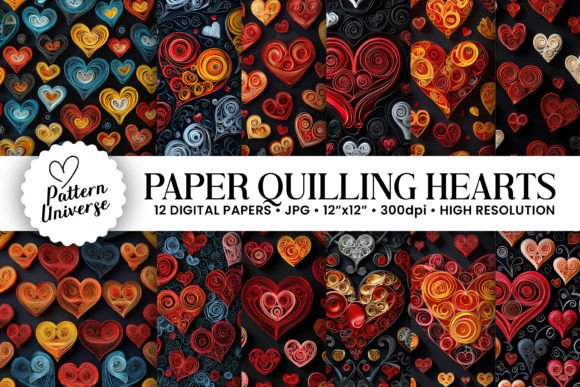 Integrating Paper Quilling Hearts Seamless Patterns into Your Creative Workflow