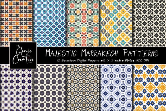 Majestic Marrakech Seamless Patterns Set: Elevating Your Creative Projects with Authentic Design
