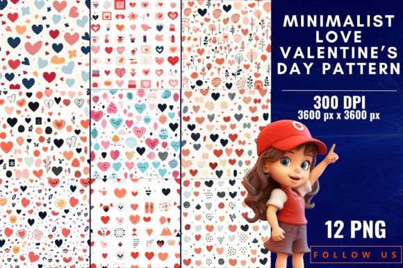 Minimalist Love Valentines Day Patterns: A Strategic Design Asset for Modern Branding