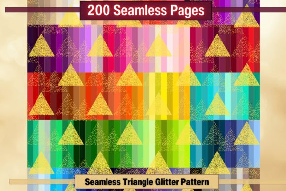 Seamless Glitter Triangle Patterns: A Strategic Asset for Creative Workflows