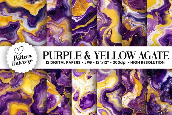 The Strategic Advantage of Purple Yellow Marble Agate Patterns in Contemporary Digital Crafting