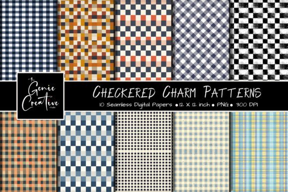 Unlocking Creativity with the Checkered Charm Seamless Patterns Set