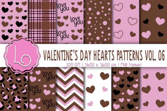 Valentine's Day Hearts Patterns Vol. 06: A Creative Collection