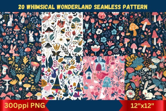 Whimsical Wonderland Seamless Patterns: The Ultimate Guide to Digital Magic for Your Creative Projects